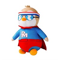 Huggable Plush Superhero with Red Cape Outfit