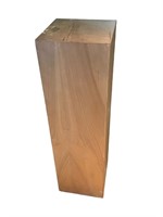 A Wood Pedestal or Plinth 40.5H x 11.5W x 11.5D