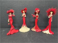Thomas Kinkade 'Passion for Red' figurines