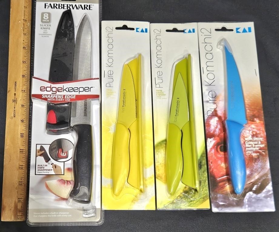 Sealed Kitchen Knives - Pure Komachi & Farberware