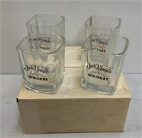 (4) Jack Daniels Whiskey Glasses
