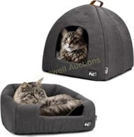 Premium Pet Beds For Cats And Small Dogs  Grey