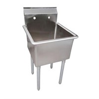 STAINLESS STEEL 1 COMPARTMENT UTILITY SINK
