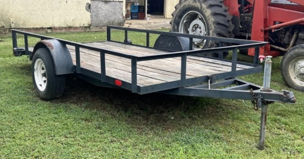 6' x 12' Tilt Utility Trailer w/ 2" Hitch