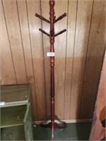 CHERRY COLORED WOOD LIKE HALL TREE