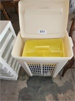 RUBBERMAID SWING TOP CLOTHES HAMPER & OTHER