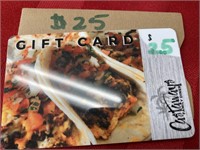 Castaway’s Family Diner $25 gift card