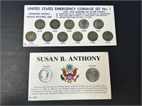 US Emergency Coinage Set No. 1, Susan B. Anthony