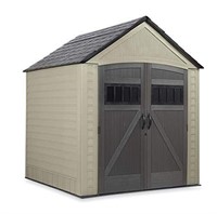Rubbermaid Outdoor Storage Shed, 7X7, Roughneck