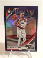 2019-20 Donruss Optic Purple Holo Damian Lillard