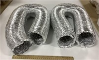 2 - 4in  aluminum foil ducting