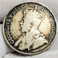 1913 Canada Silver 50 Cents