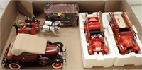 TOY FIRE TRUCKS, MOTORCYCLE & CAR