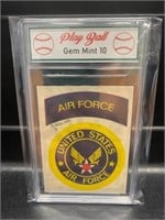 RARE! Air Force Sticker Card 1960's-Graded 10