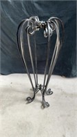 Heavy metal planter stand no top 35 inches tall