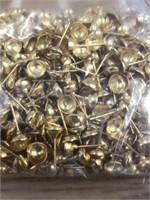Gold plated ear ring post. 6 mm deep cup. 1440