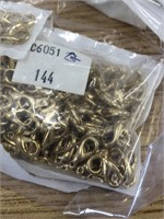 Gold plated lobster clasp. 12 mm. 372 pieces