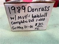 1989 DONRUSS COMPLETE SET W/MVP'S
