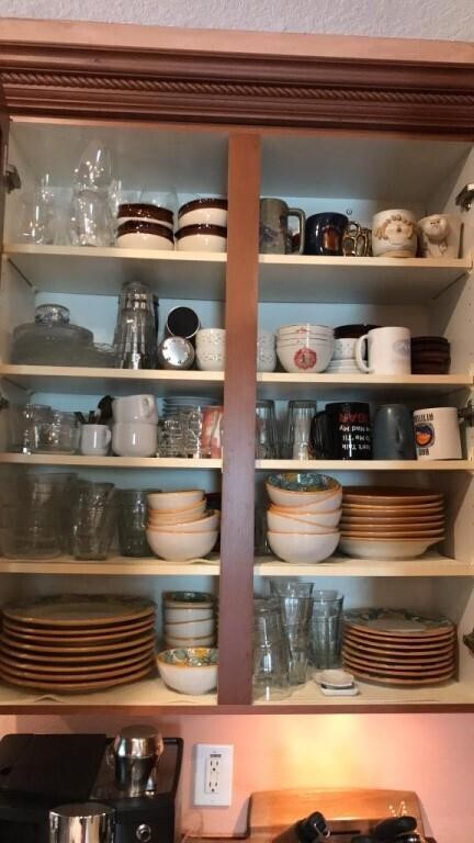 Cabinet Contents - Dishes & Glassware