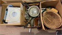 3 box lot of miscellaneous items. Includes club
