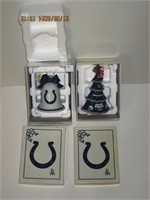 2 Colts Christmas Tree Ornaments