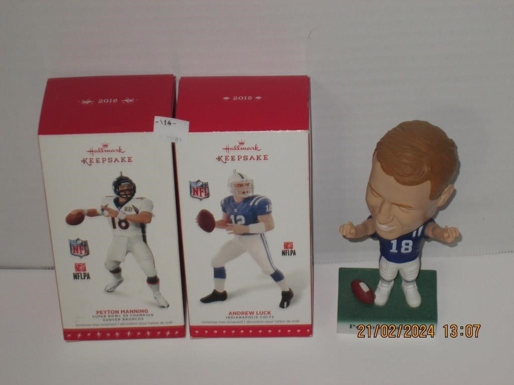 May 2024 Football Collectibles - Manning, Broncos, others