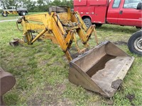 Massey Ferguson Loader Frame w/ JD Bucket