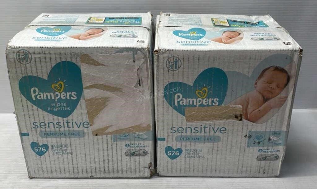2 Cases of Pampers Baby Wipes - NEW