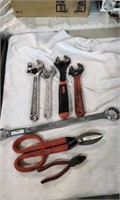 Adjustable Wrenches & Tin Snips