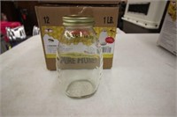 16 oz. glass honey jars