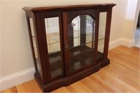 Lighted curio display cabinet