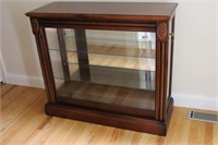 Lighted curio display cabinet