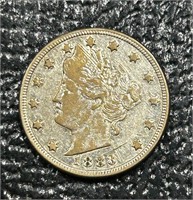 1883 US Liberty "V" Nickel "No Cents"