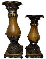 Ornate Pillar Candle Holders