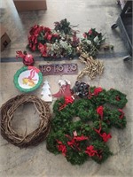 Christmas Wreaths, Signs, Artificial Flowers