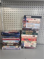 VHS, DVDs- Titanic, Casper, Sports Movies