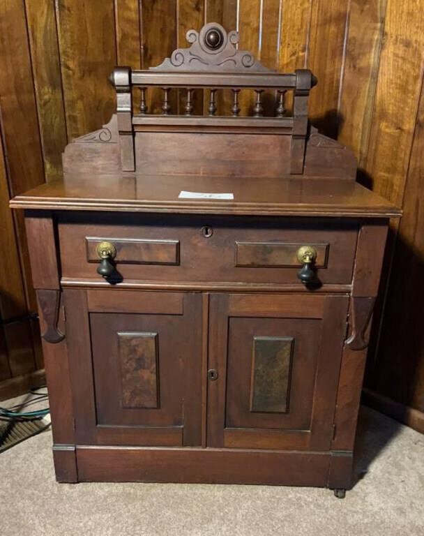 Wooden antique Wash stand, hutch, side table