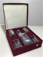 Godinger Crystal Decanter & Glass Set In Box