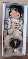 Vintage Cathay Native American Porcelain Doll #1