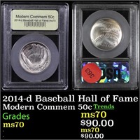 2014-d Baseball Hall of Fame Modern Commem Half Do