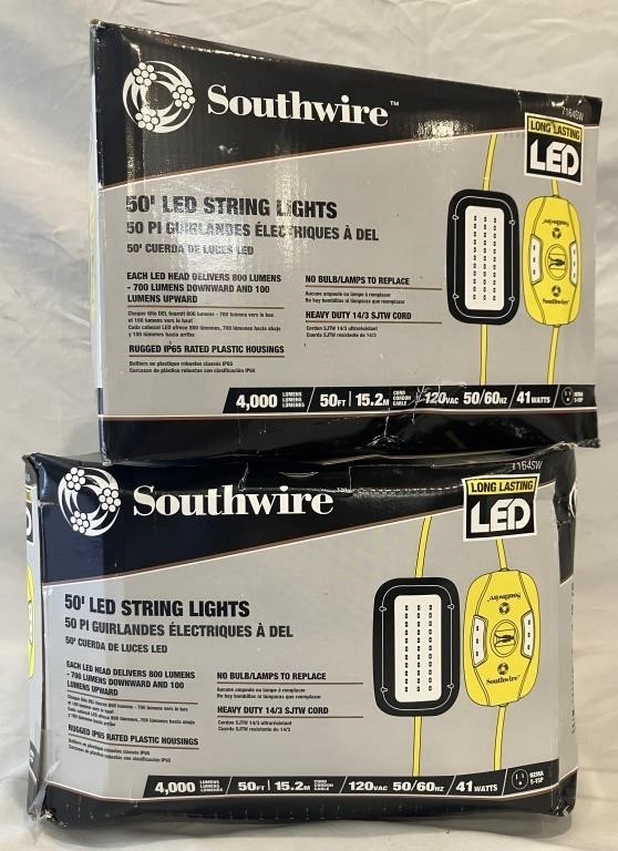 2 new cases of 50' LED string lights #1.