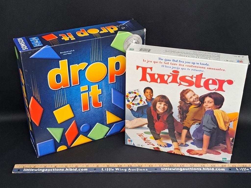 GAMES Lot-TWISTER Sealed & DROP IT-Complete