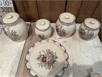 canister set and platter