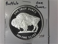 One Ounce Silver Buffalo Round