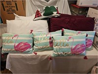 Bed and Decorative Pillows