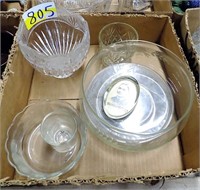 GLASSWARE  BOWLS AND MORE