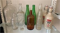 Vintage Bottle Assortment as seen