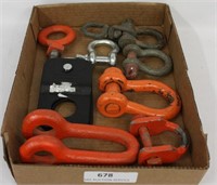 8 Pcs Misc--Clevis, Snatch Block, Lifting Eye