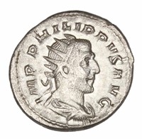 Philip I Annona Ancient Roman Coin - COA