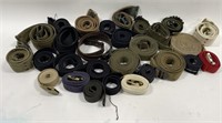Lot Of Vintage Military Belts & More
